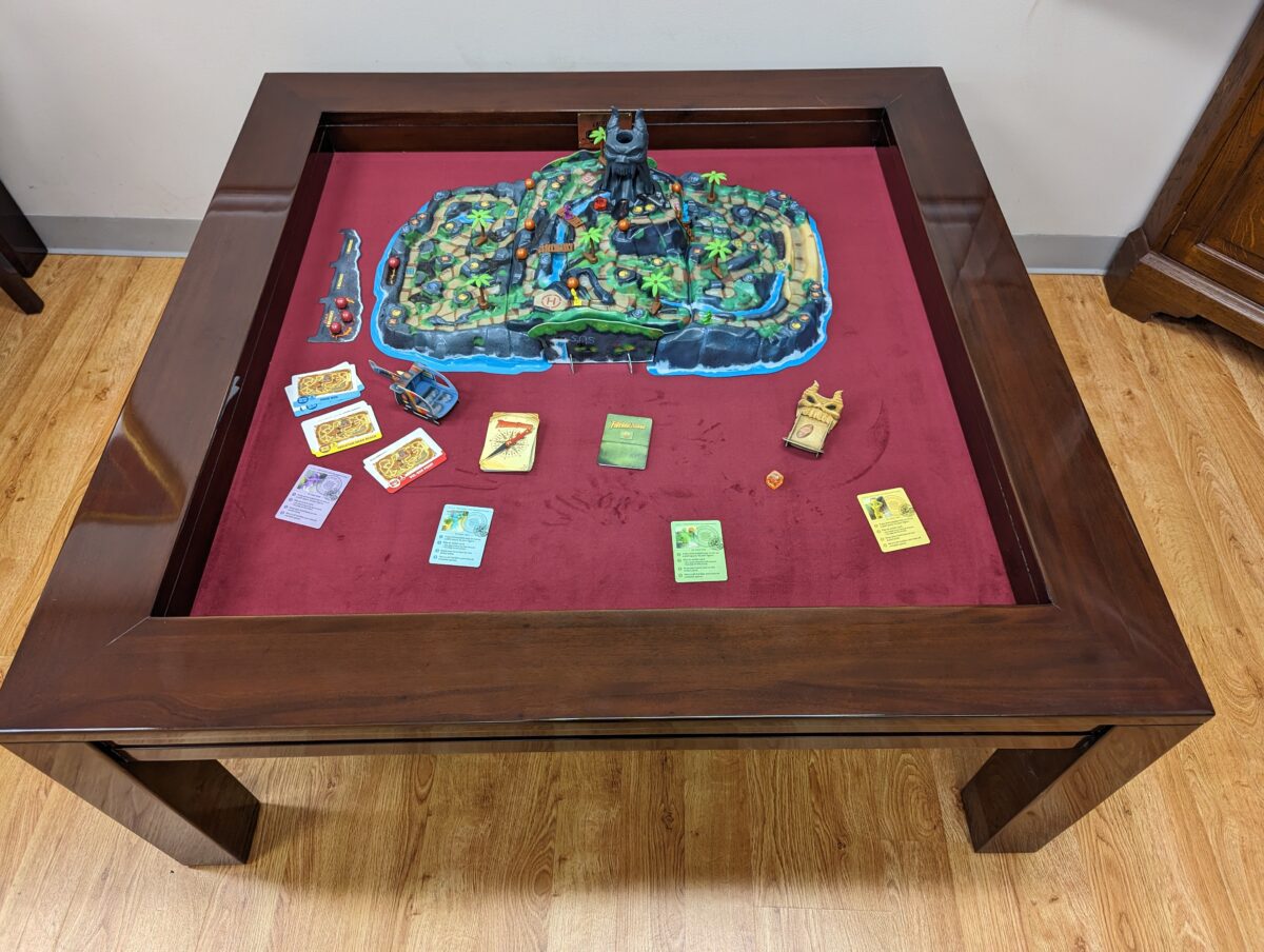 Fireball Island on a Coffee Table - Carolina Game Tables