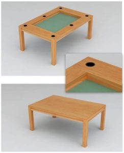 Dining Game Table with Cup Holders!