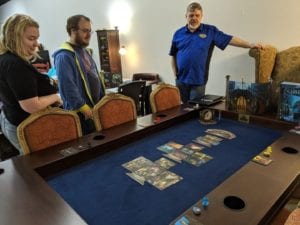 $1999 Banquet in Cherry and Blue, all prepped for Mysterium!