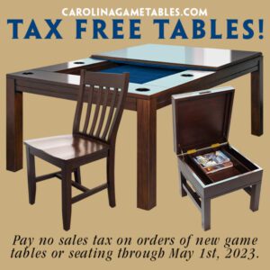 Gaming Table Tax Free Sale