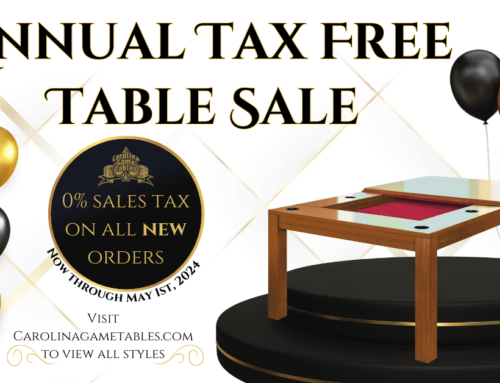 Level Up Your Gaming Haven: Carolina Game Tables’ Annual Tax-Free Table Sale is Here!